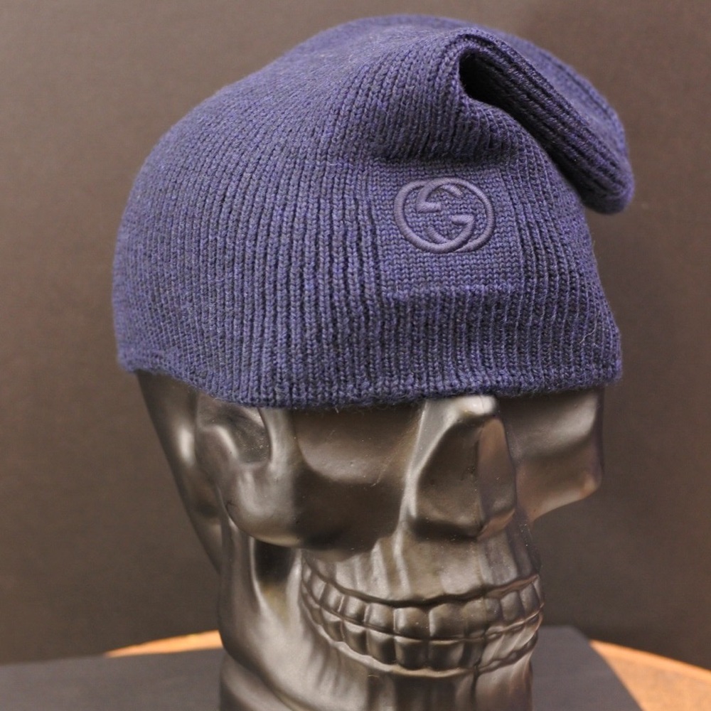 ⛔️ SOLD ⛔️ Gucci Wool Blue GG Beanie